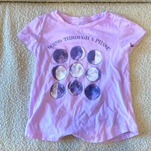 GAP “going through a phase” purple girls tee